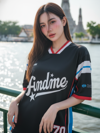 เสื้อเบสบอลพิมพ์ลาย สั่งทำ ออกแบบเอง ORDER 442 DESIGN ด้านหน้า