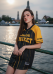 เสื้อเบสบอลพิมพ์ลาย สั่งทำ ออกแบบเอง ORDER 283 รอบ 5 ด้านหน้า