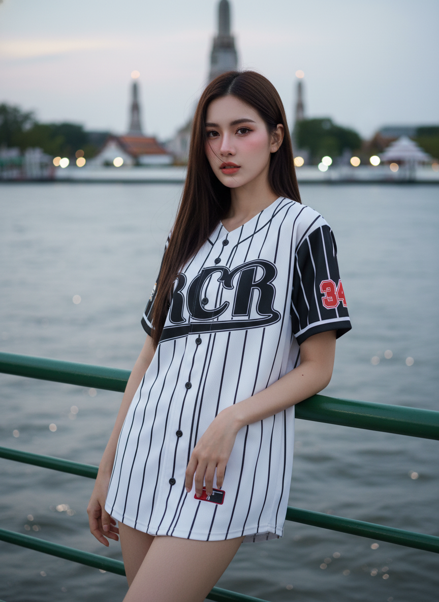 ORDER 443 – เสื้อเบสบอลพิมพ์ลาย สั่งทำ ออกแบบเอง
