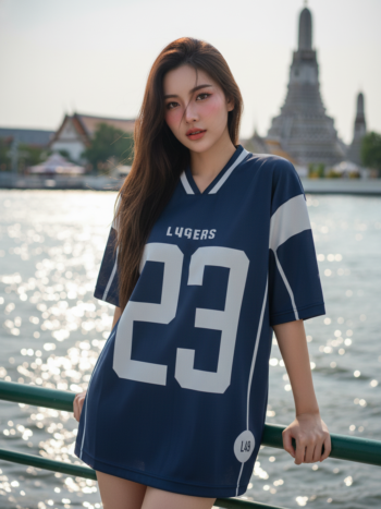 เสื้อเบสบอลพิมพ์ลาย สั่งทำ ออกแบบเอง ORDER 504 ด้านหน้า