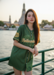 เสื้อเบสบอลพิมพ์ลาย สั่งทำ ออกแบบเอง ORDER 507 ด้านหน้า