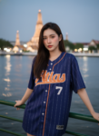 เสื้อเบสบอลพิมพ์ลาย สั่งทำ ออกแบบเอง ORDER 510 ด้านหน้า