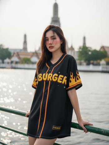 เสื้อเบสบอลพิมพ์ลาย สั่งทำ ออกแบบเอง ORDER 515 ด้านหน้า