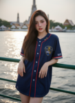เสื้อเบสบอลพิมพ์ลาย สั่งทำ ออกแบบเอง ORDER 516 ด้านหน้า