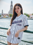 เสื้อเบสบอลพิมพ์ลาย สั่งทำ ออกแบบเอง ORDER 520 ด้านหน้า