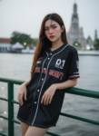 เสื้อเบสบอลพิมพ์ลาย สั่งทำ ออกแบบเอง ORDER 522 ด้านหน้า