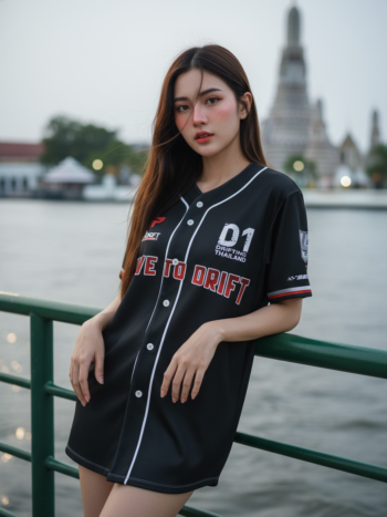 เสื้อเบสบอลพิมพ์ลาย สั่งทำ ออกแบบเอง ORDER 522 ด้านหน้า