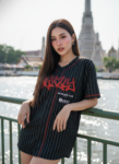เสื้อเบสบอลพิมพ์ลาย สั่งทำ ออกแบบเอง ORDER 224 รอบ 5 ด้านหน้า