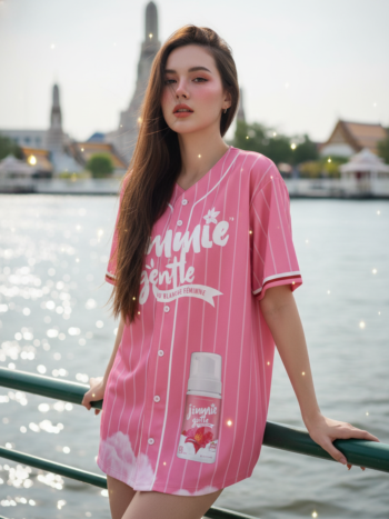 เสื้อเบสบอลพิมพ์ลาย สั่งทำ ออกแบบเอง ORDER 52 ด้านหน้า