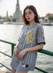 เสื้อเบสบอลพิมพ์ลาย สั่งทำ ออกแบบเอง ORDER 58 ด้านหน้า