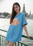 เสื้อเบสบอลพิมพ์ลาย สั่งทำ ออกแบบเอง ORDER 63 ด้านหน้า