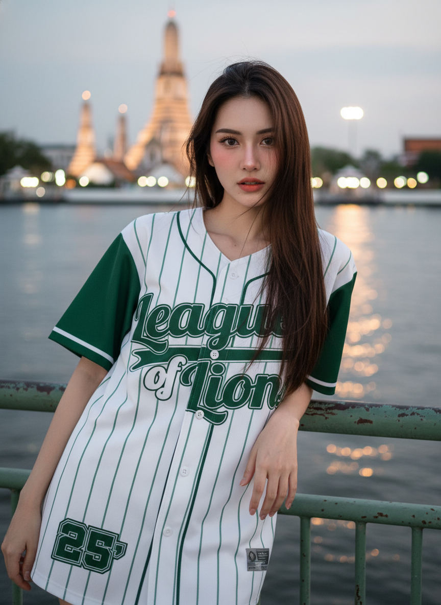 ORDER 64 เสื้อเบสบอล - ด้านหน้า เสื้อเบสบอลพิมพ์ลาย สั่งทำ ออกแบบเอง ORDER 64 ด้านหน้า