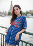 เสื้อเบสบอลพิมพ์ลาย สั่งทำ ออกแบบเอง ORDER 65 ด้านหน้า