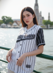 เสื้อเบสบอลพิมพ์ลาย สั่งทำ ออกแบบเอง ORDER 69 ด้านหน้า