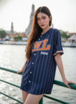 เสื้อเบสบอลพิมพ์ลาย สั่งทำ ออกแบบเอง ORDER 73 ด้านหน้า