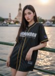 เสื้อเบสบอลพิมพ์ลาย สั่งทำ ออกแบบเอง ORDER 271 รอบ 2 ด้านหน้า
