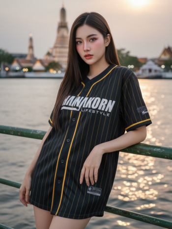 เสื้อเบสบอลพิมพ์ลาย สั่งทำ ออกแบบเอง ORDER 271 รอบ 2 ด้านหน้า