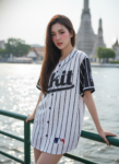 เสื้อเบสบอลพิมพ์ลาย สั่งทำ ออกแบบเอง ORDER 84 ด้านหน้า