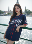 เสื้อเบสบอลพิมพ์ลาย สั่งทำ ออกแบบเอง ORDER 85 ด้านหน้า