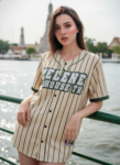 เสื้อเบสบอลพิมพ์ลาย สั่งทำ ออกแบบเอง ORDER 91 Confirm ด้านหน้า