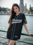 เสื้อเบสบอลพิมพ์ลาย สั่งทำ ออกแบบเอง ORDER 109 ด้านหน้า