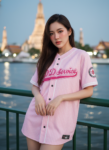 เสื้อเบสบอลพิมพ์ลาย สั่งทำ ออกแบบเอง ORDER 111 ด้านหน้า