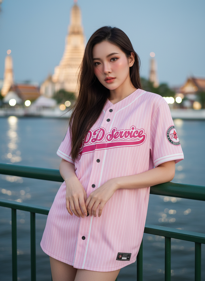 ORDER 111 เสื้อเบสบอล - ด้านหน้า เสื้อเบสบอลพิมพ์ลาย สั่งทำ ออกแบบเอง ORDER 111 ด้านหน้า