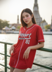 เสื้อเบสบอลพิมพ์ลาย สั่งทำ ออกแบบเอง ORDER 112 ด้านหน้า