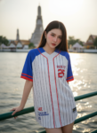 เสื้อเบสบอลพิมพ์ลาย สั่งทำ ออกแบบเอง ORDER 114 ด้านหน้า
