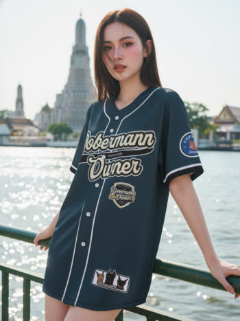 เสื้อเบสบอลพิมพ์ลาย สั่งทำ ออกแบบเอง ORDER 116 ด้านหน้า