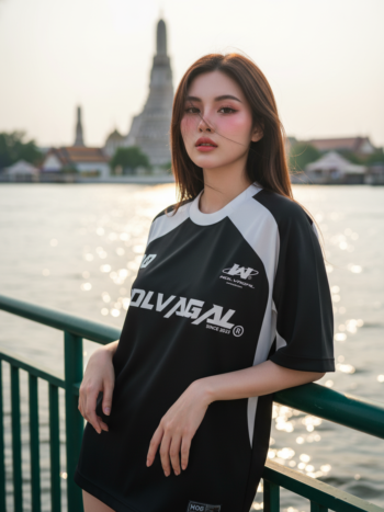 เสื้อเบสบอลพิมพ์ลาย สั่งทำ ออกแบบเอง ORDER 117 ด้านหน้า