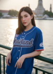 เสื้อเบสบอลพิมพ์ลาย สั่งทำ ออกแบบเอง ORDER 118 ด้านหน้า