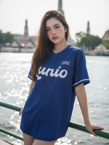 เสื้อเบสบอลพิมพ์ลาย สั่งทำ ออกแบบเอง ORDER 119 ด้านหน้า