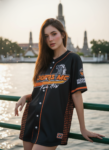 เสื้อเบสบอลพิมพ์ลาย สั่งทำ ออกแบบเอง ORDER 121 ด้านหน้า
