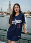 เสื้อเบสบอลพิมพ์ลาย สั่งทำ ออกแบบเอง ORDER 92 ด้านหน้า
