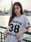 เสื้อเบสบอลพิมพ์ลาย สั่งทำ ออกแบบเอง ORDER 97 ด้านหน้า