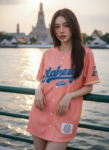 เสื้อเบสบอลพิมพ์ลาย สั่งทำ ออกแบบเอง ORDER 99 ด้านหน้า