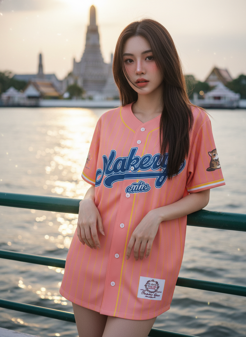 ORDER 99 เสื้อเบสบอล - ด้านหน้า เสื้อเบสบอลพิมพ์ลาย สั่งทำ ออกแบบเอง ORDER 99 ด้านหน้า
