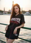 เสื้อเบสบอลพิมพ์ลาย สั่งทำ ออกแบบเอง ORDER113 ด้านหน้า