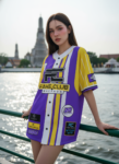 เสื้อเบสบอลพิมพ์ลาย สั่งทำ ออกแบบเอง ORDER 123 ด้านหน้า
