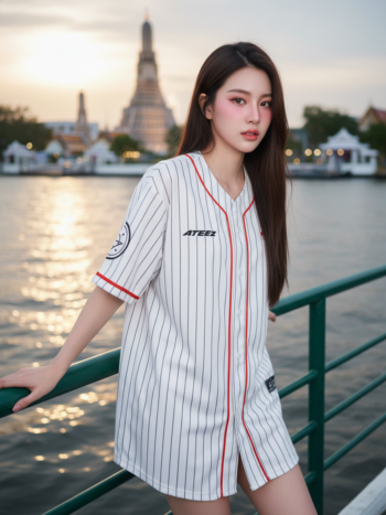 เสื้อเบสบอลพิมพ์ลาย สั่งทำ ออกแบบเอง ORDER 446 ด้านหน้า
