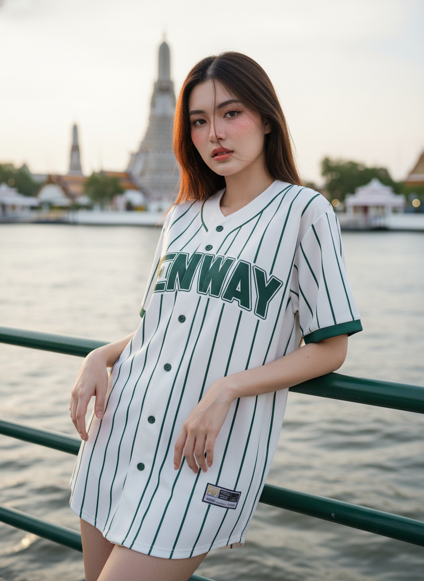 ORDER 126 เสื้อเบสบอล - ด้านหน้า เสื้อเบสบอลพิมพ์ลาย สั่งทำ ออกแบบเอง ORDER 126 ด้านหน้า