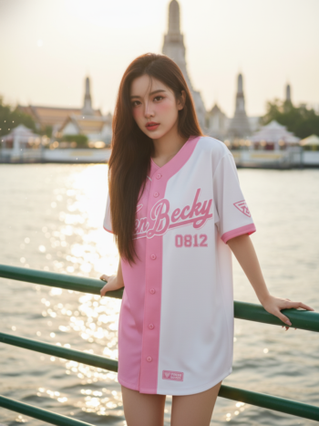 เสื้อเบสบอลพิมพ์ลาย สั่งทำ ออกแบบเอง ORDER 127 ด้านหน้า