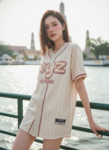 เสื้อเบสบอลพิมพ์ลาย สั่งทำ ออกแบบเอง ORDER 130 ด้านหน้า