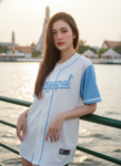 เสื้อเบสบอลพิมพ์ลาย สั่งทำ ออกแบบเอง ORDER 131 ด้านหน้า