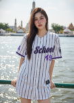 เสื้อเบสบอลพิมพ์ลาย สั่งทำ ออกแบบเอง ORDER 135 ด้านหน้า