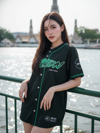 เสื้อเบสบอลพิมพ์ลาย สั่งทำ ออกแบบเอง ORDER 137 ด้านหน้า