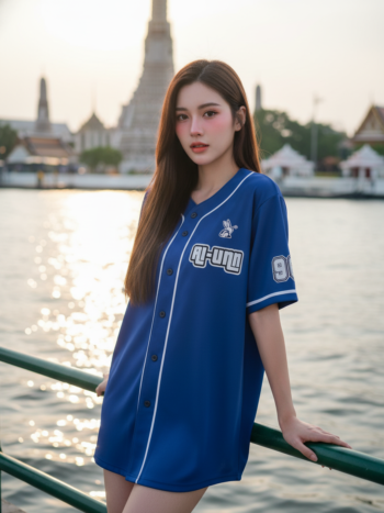 เสื้อเบสบอลพิมพ์ลาย สั่งทำ ออกแบบเอง ORDER 140 ด้านหน้า