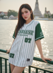 เสื้อเบสบอลพิมพ์ลาย สั่งทำ ออกแบบเอง ORDER 141 ด้านหน้า