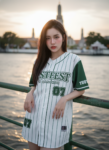 เสื้อเบสบอลพิมพ์ลาย สั่งทำ ออกแบบเอง ORDER 141 รอบ 4 ด้านหน้า